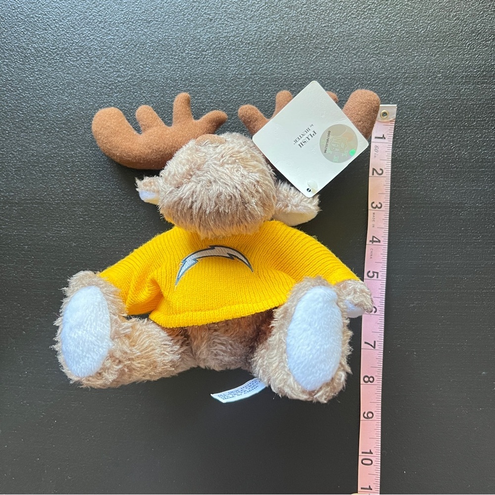 Official NFL Licensed Hunter Plush Chargers Moose Stuffed Animal NWT - Picture 6 of 6